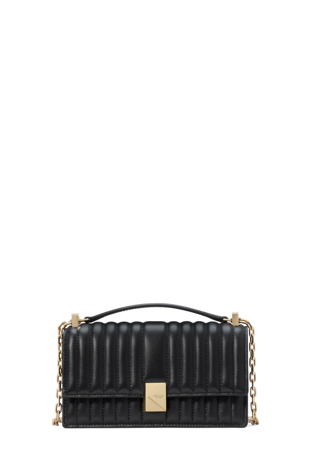 kate spade new york Deco Quilted Leather Mini Flap Chain Crossbody
