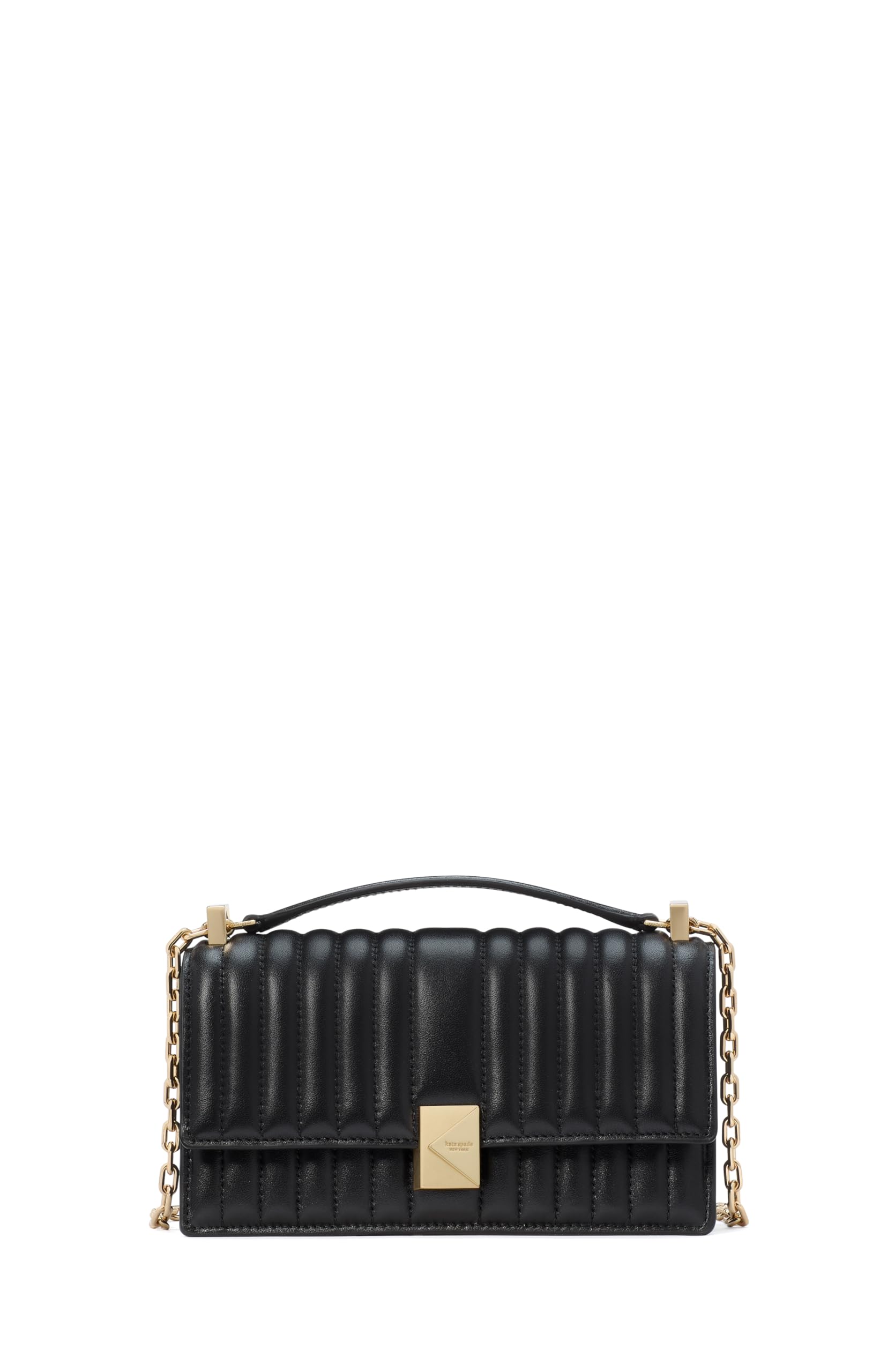 kate spade new york Deco Quilted Leather Mini Flap Chain Crossbody