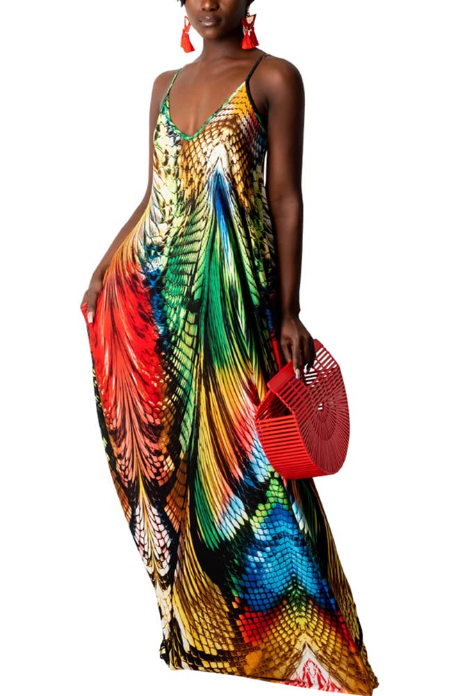 SheKiss 2026 Women's Casual Summer Floral Long Maxi Dresses Floor Length Sleeveless Plus Size Sundresses