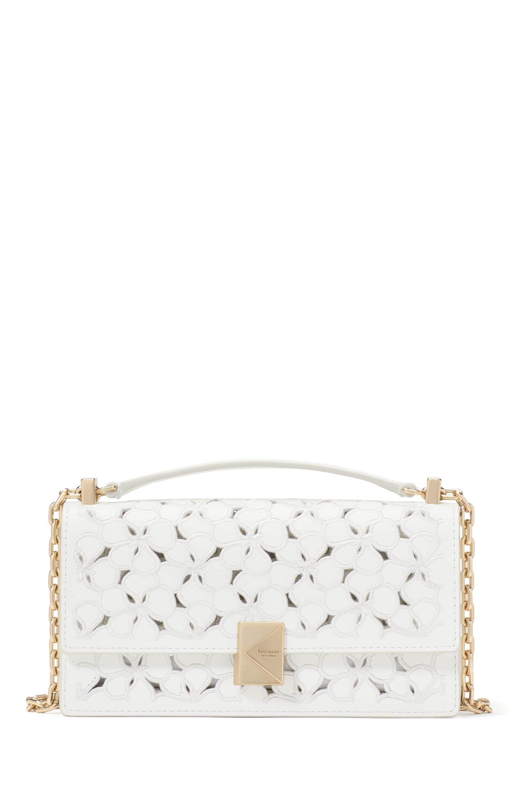 kate spade new york Deco Quilted Leather Mini Flap Chain Crossbody