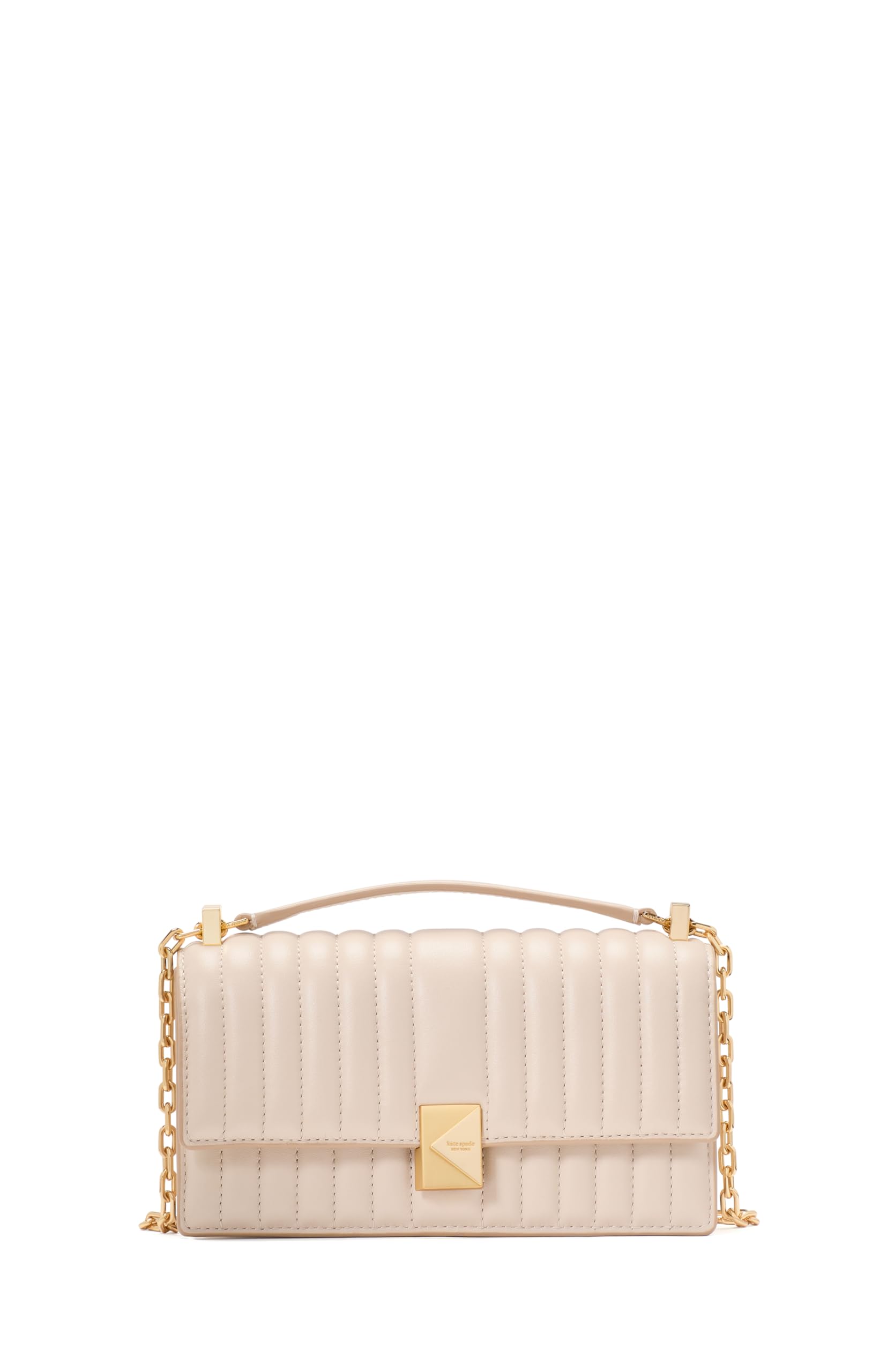 kate spade new york Deco Quilted Leather Mini Flap Chain Crossbody