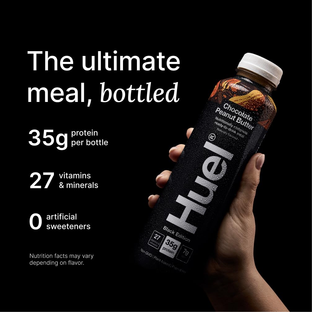 Huel Black Edition Ready-to-Drink | Meal Replacement Protein Shake | Vegan