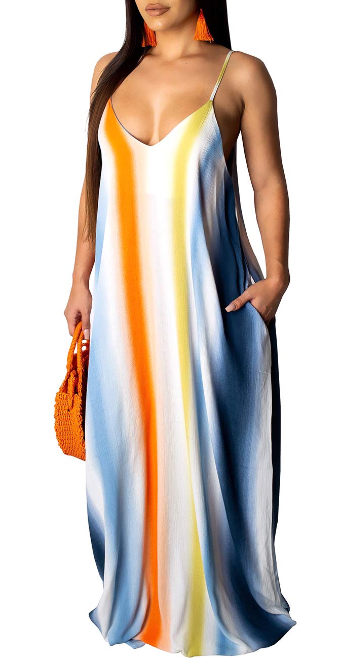 SheKiss 2026 Women's Casual Summer Floral Long Maxi Dresses Floor Length Sleeveless Plus Size Sundresses