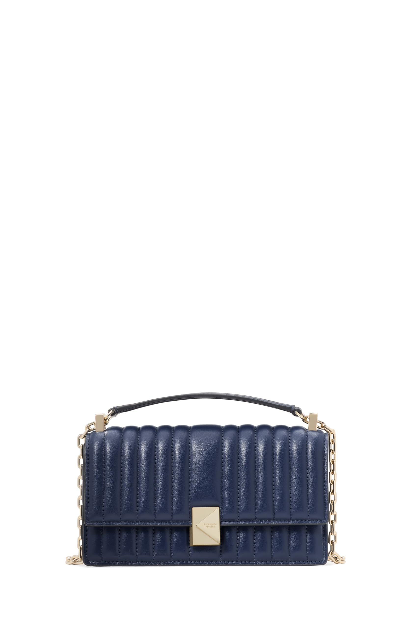 kate spade new york Deco Quilted Leather Mini Flap Chain Crossbody