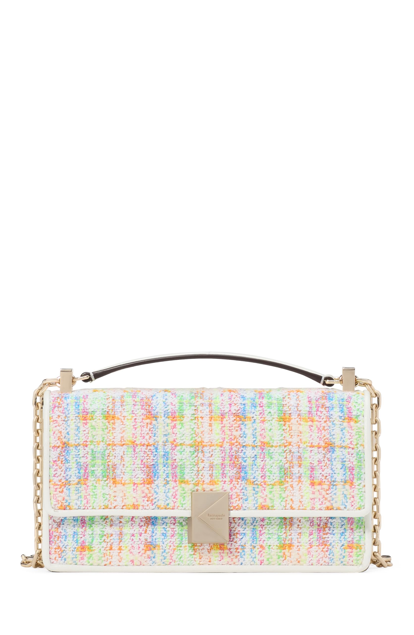 kate spade new york Deco Quilted Leather Mini Flap Chain Crossbody