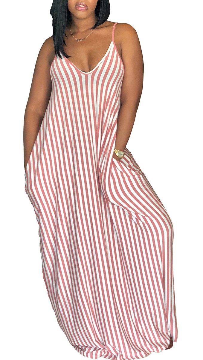SheKiss 2026 Women's Casual Summer Floral Long Maxi Dresses Floor Length Sleeveless Plus Size Sundresses