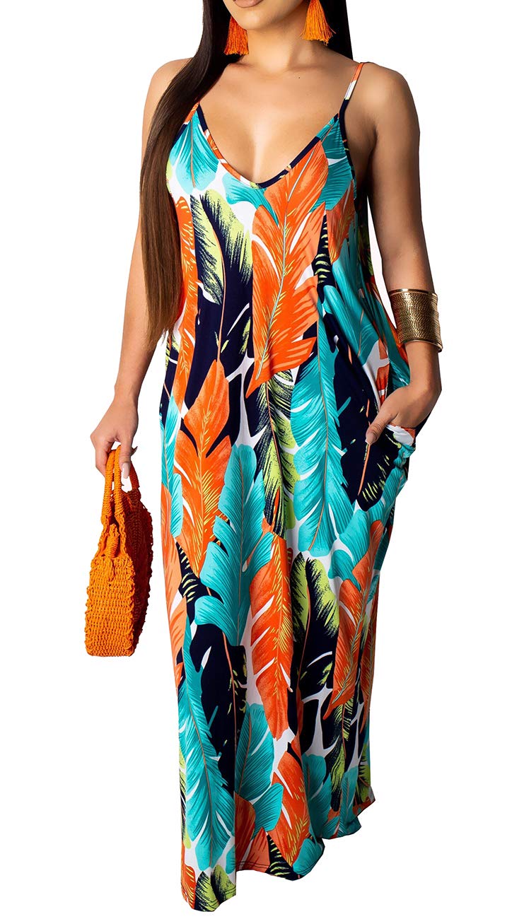 SheKiss 2026 Women's Casual Summer Floral Long Maxi Dresses Floor Length Sleeveless Plus Size Sundresses