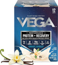 Vega Protein + Recovery, Mocha – 30g Vegan Protein, Dairy & Gluten Free, Probiotics, NSF Certified, 67.2 oz (45 Servings)