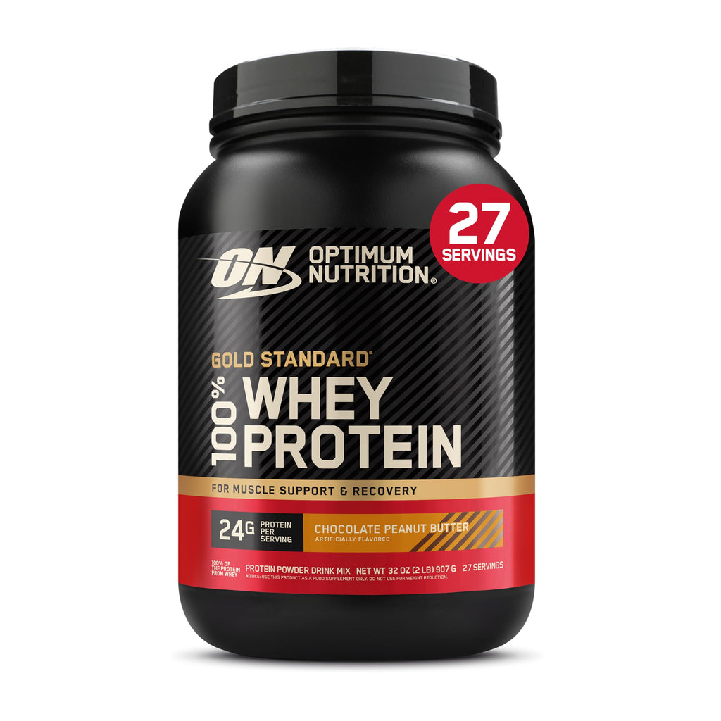 Optimum Nutrition Gold Standard Whey Protein, Double Rich Chocolate, 2 LB